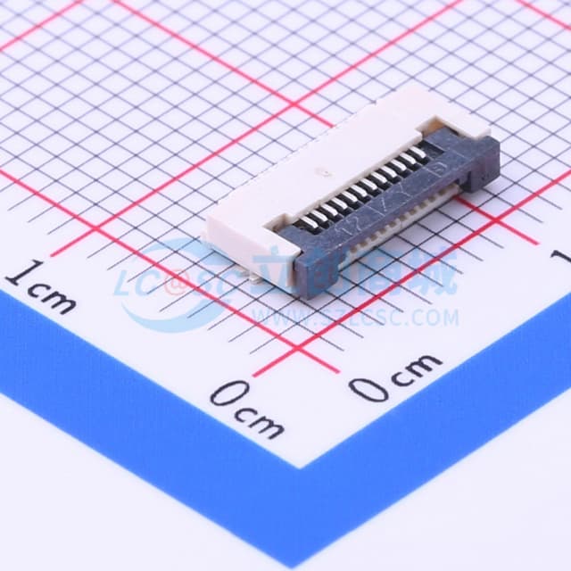 翻盖式 下接 P数:12P 间距:0.5mm实物图