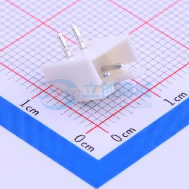 1x2P 间距:2.5mm 弯插 系列:XH 【插件】实物图