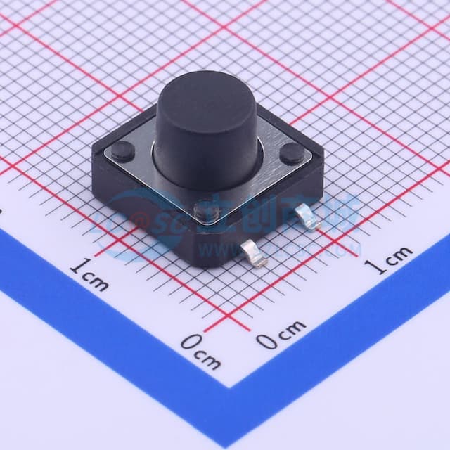 12*12*8mm 立贴 轻触开关实物图