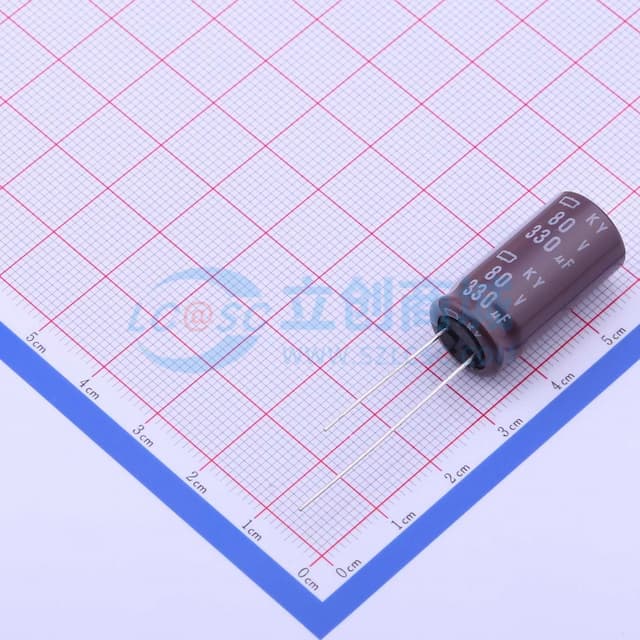 330uF ±20% 80V 【插件】实物图