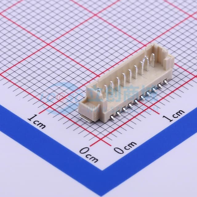 1x10P 间距:1.25mm 立贴 系列:PicoBlade(MX 1.25)实物图