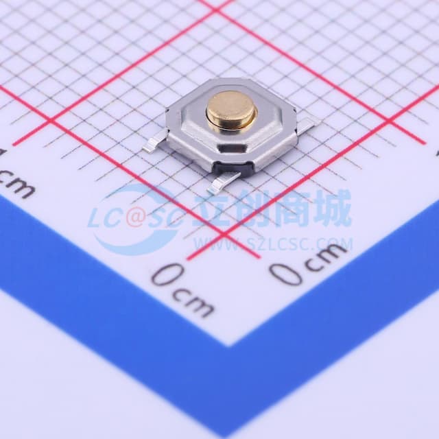 5.05*5.05*1.7mm 立贴 轻触开关实物图