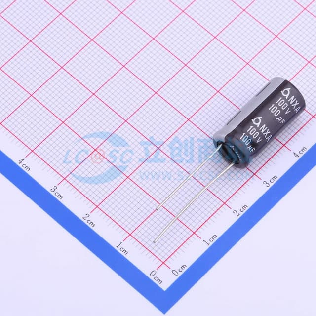100uF ±20% 100V 【引线】实物图