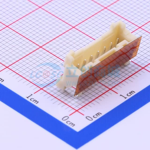 1x7P 间距:2mm 卧贴 系列:PA实物图