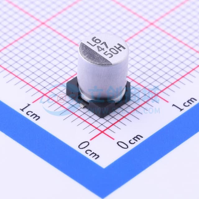 47uF ±20% 50V实物图