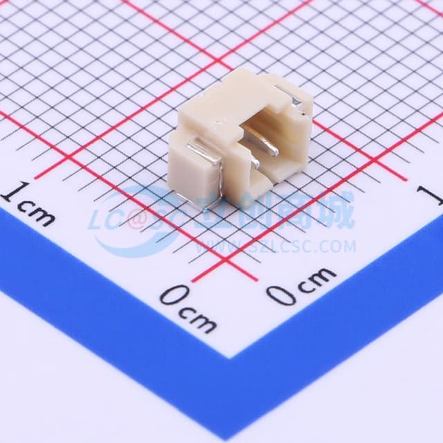 1x2P 间距:1.25mm 卧贴实物图