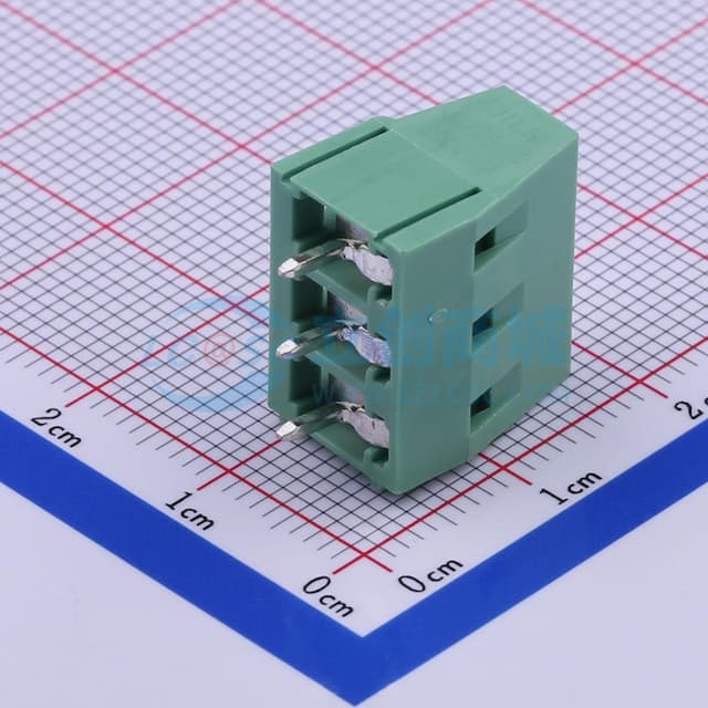 1x3P 5mm 直插 排数:1 每排P数:3 【螺钉】实物图