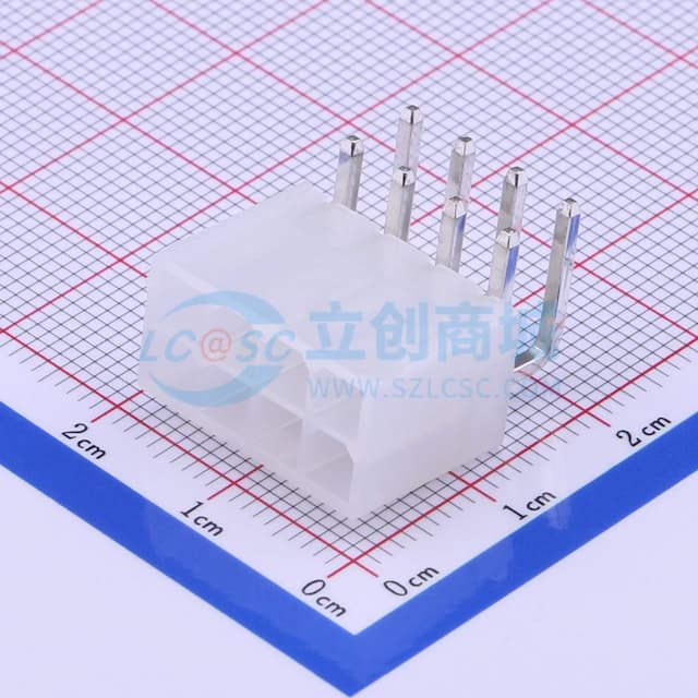 2x4P 间距:4.2mm 弯插 【插件】实物图