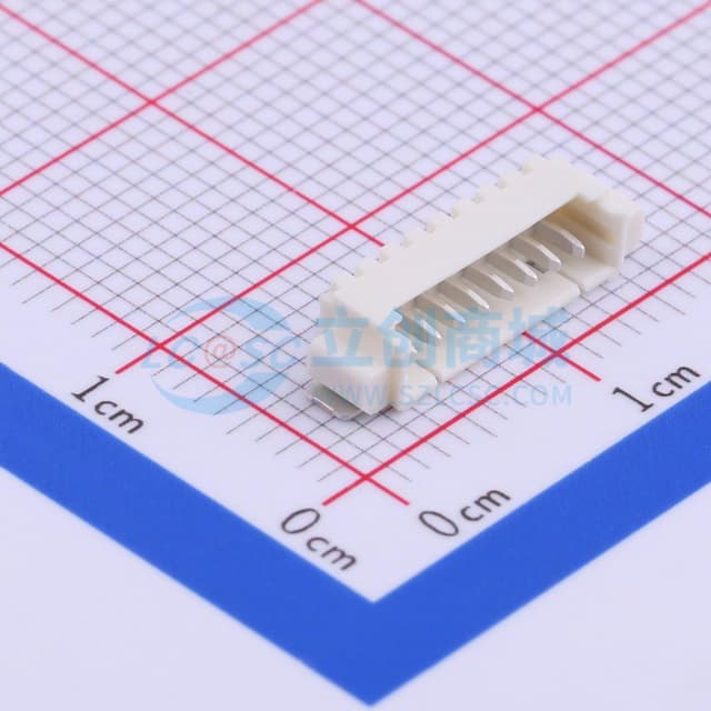 1x8P 间距:1.25mm 卧贴 系列:PicoBlade(MX 1.25)实物图