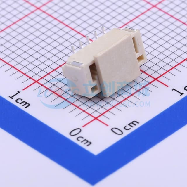 1x5P 间距:1.25mm 立贴 系列:GH实物图