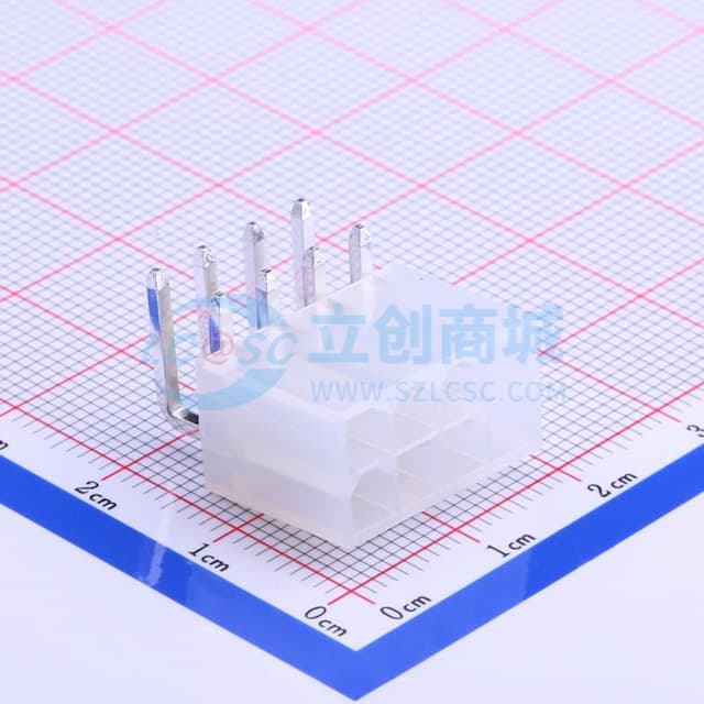 2x4P 间距:4.2mm 弯插 【插件】实物图