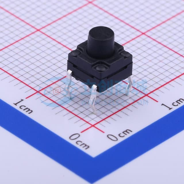 6*6*6.5mm 直插 轻触开关 【轻触】实物图