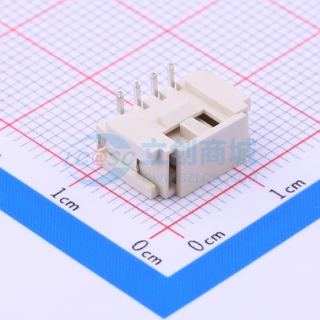1x4P 间距:2mm 立贴 系列:PH实物图