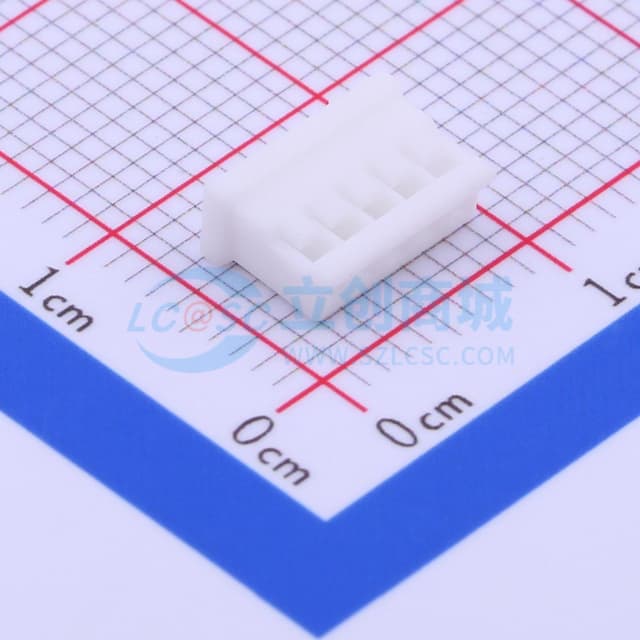 白色 1.5mm 1x5P实物图