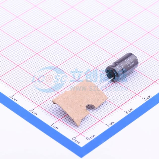 100uF ±20% 25V 【引线】实物图