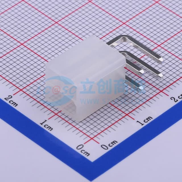 2x2P 间距:4.2mm 弯插 【插件】实物图