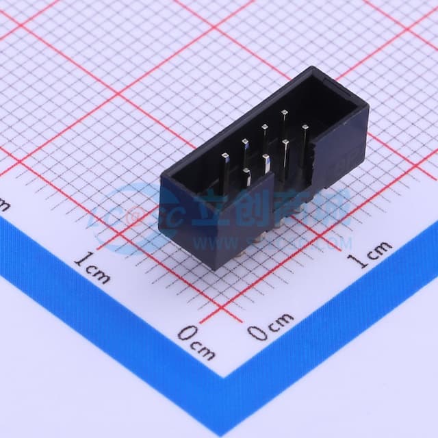 2x4P 间距:2mm 弯插 【插件】实物图