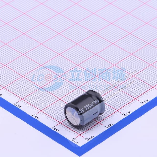 330uF ±20% 35V 【引线】实物图