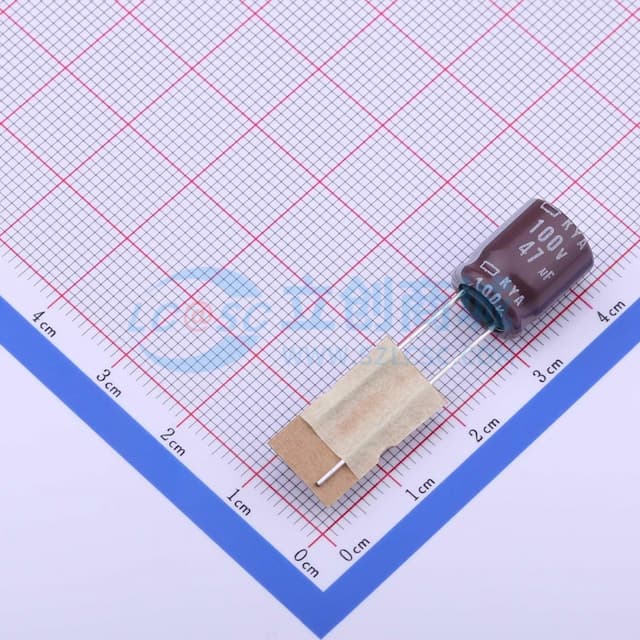 47uF ±20% 100V 【引线】实物图