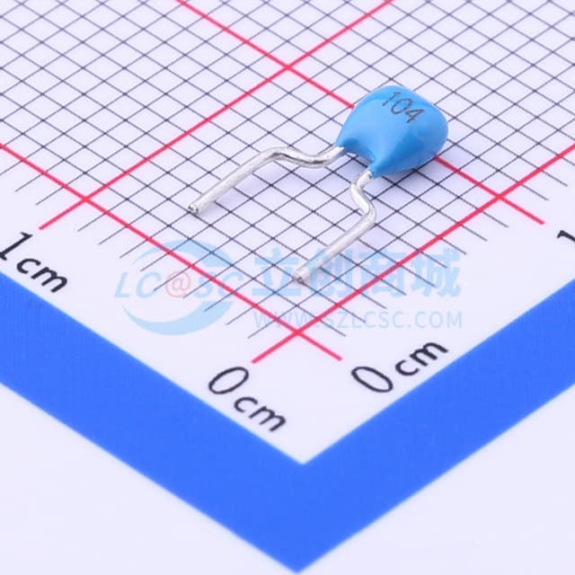 100nF ±10% 50V 【直插】实物图