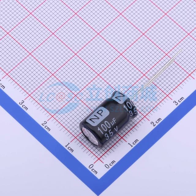100uF ±20% 35V 【引线】实物图