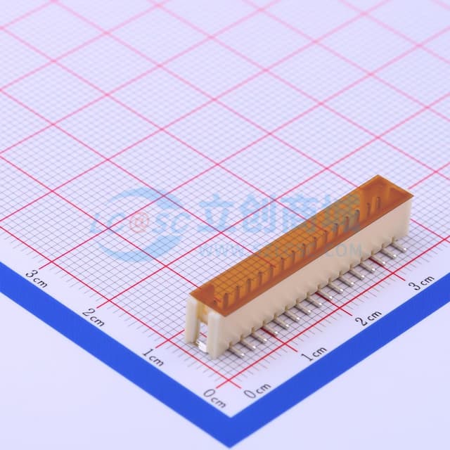 1x16P 间距:2mm 立贴 系列:PH实物图