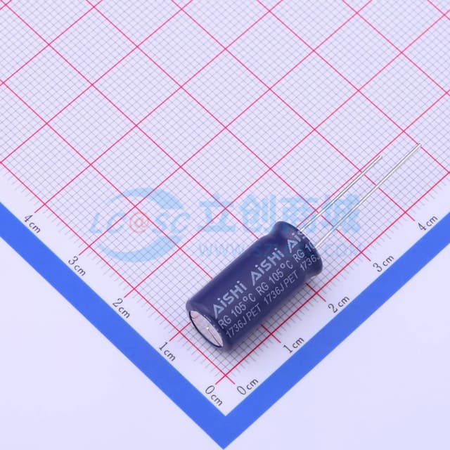 1000uF ±20% 25V 【引线】实物图