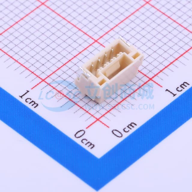 1x4P 间距:1.25mm 卧贴 系列:GH实物图