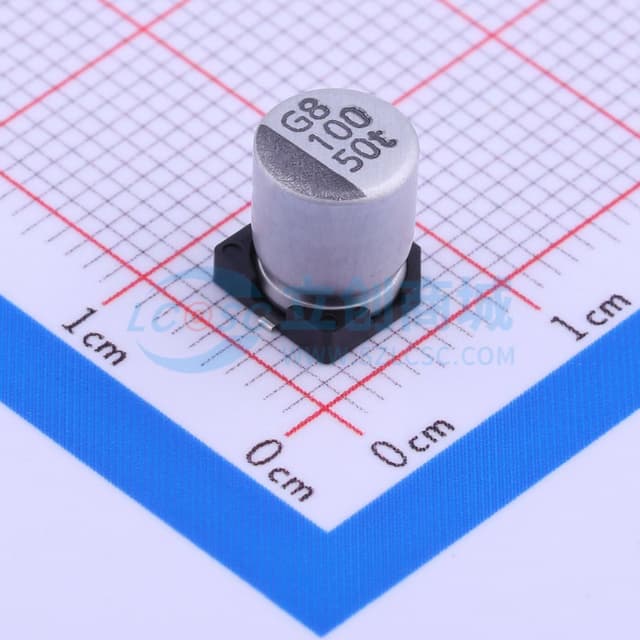 100uF ±20% 50V实物图