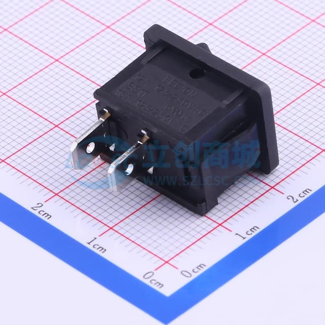 跷板开关SPST 15x21mm 【插件】实物图