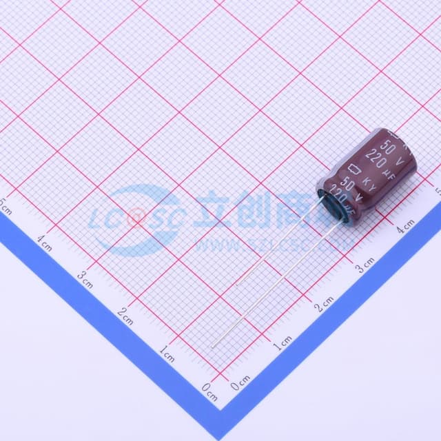 220uF ±20% 50V 【引线】实物图