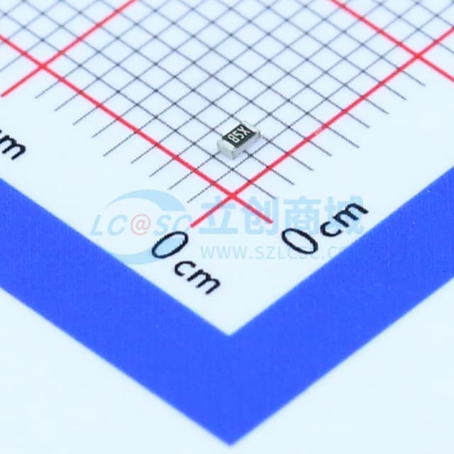 75Ω ±1% 100mW 厚膜电阻实物图