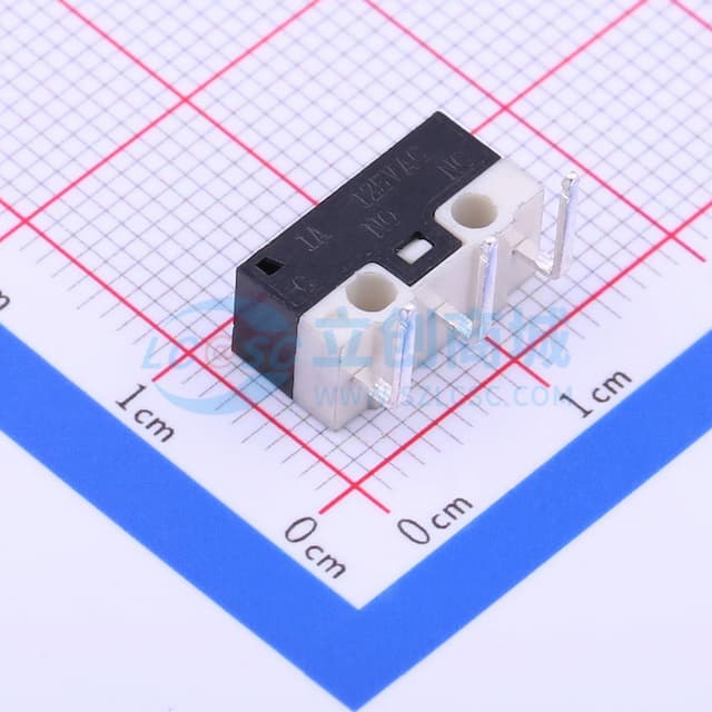 12.7*5.7*6.6mm 插件微动开关 【行程】实物图