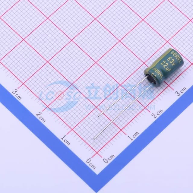 22uF ±20% 63V 【引线】实物图