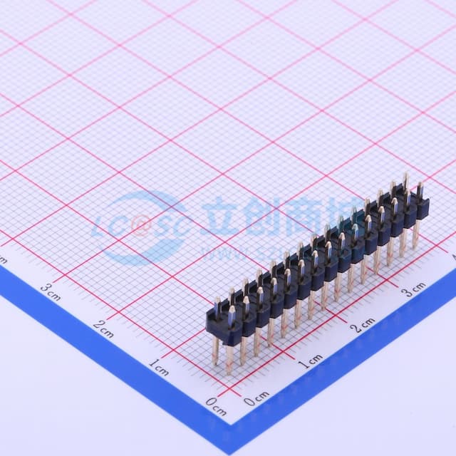 2x15P 间距:2.54mm 方针 直插 【排针】实物图