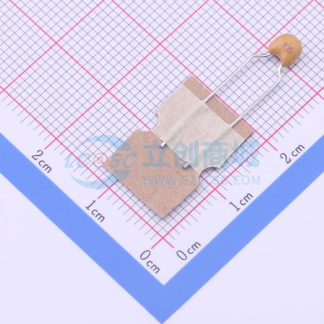 1uF ±20% 50V 【直插】实物图