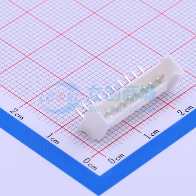 1x10P 间距:2mm 弯插 系列:PH 【插件】实物图