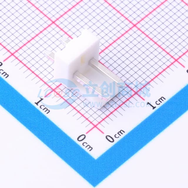 1x2P 间距:3.96mm 直插 系列:VH 【插件】实物图