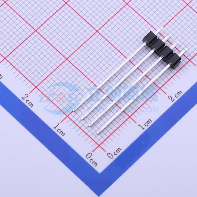 1x4P 间距:2.54mm 方针 直插 【排针】实物图