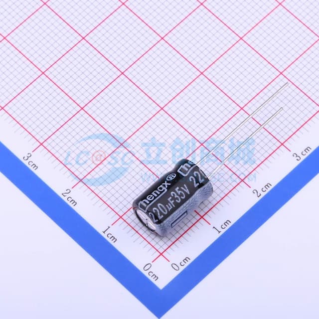 220uF ±20% 35V 【引线】实物图