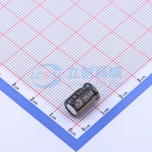 47uF ±20% 25V实物图