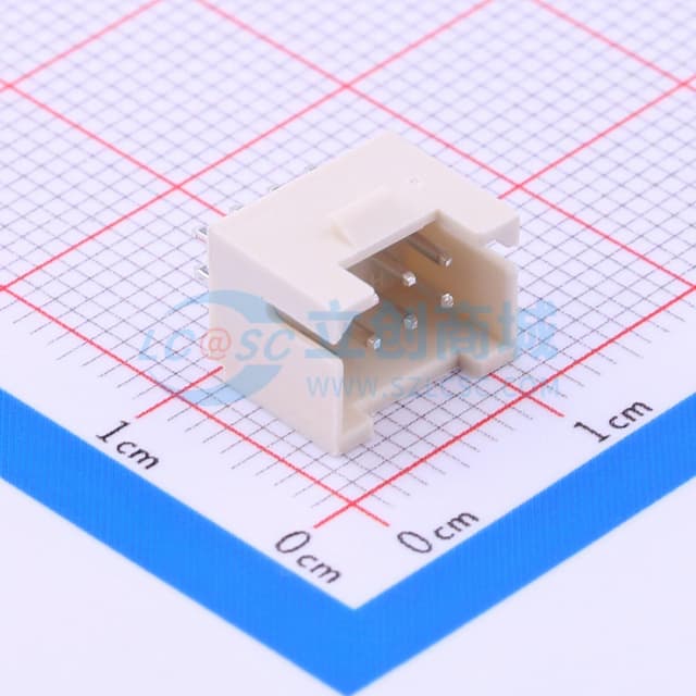 2x4P 间距:2mm 直插 系列:PH 【插件】实物图