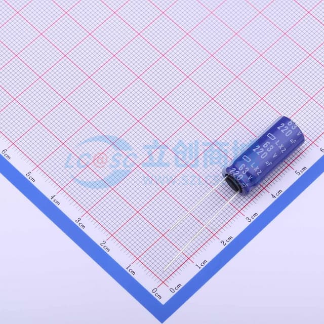 220uF ±20% 63V 【引线】实物图