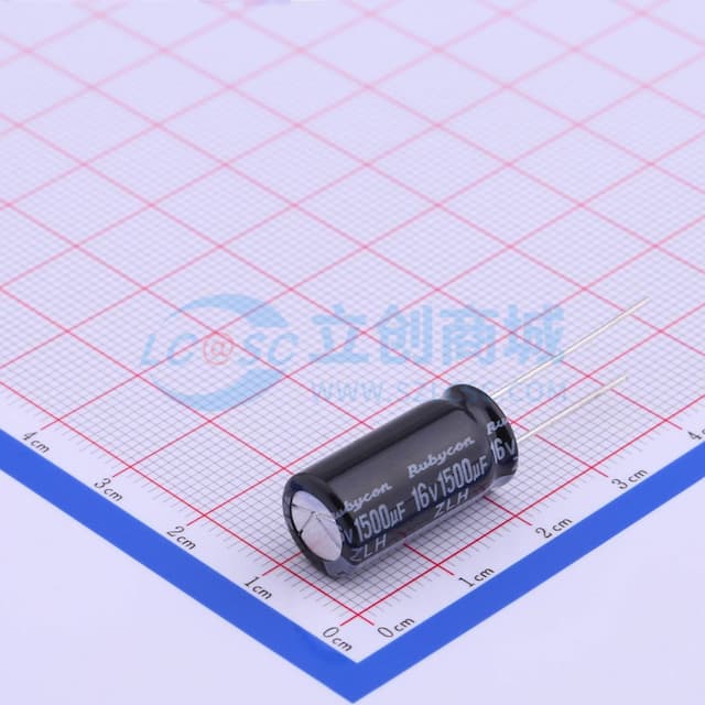 1500uF ±20% 16V 【引线】实物图