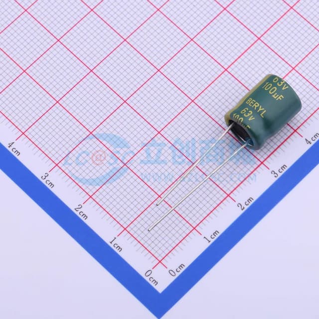 100uF ±20% 63V 【引线】实物图