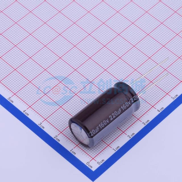 220uF ±20% 160V 【插件】实物图