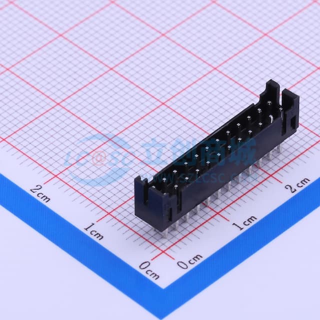 2x12P 间距:2mm 直插 系列:PH 【插件】实物图