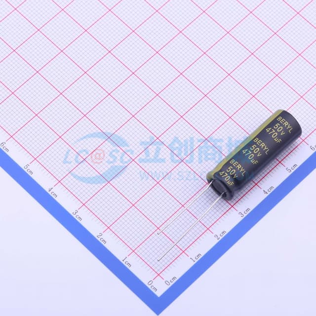 470uF ±20% 50V 【引线】实物图