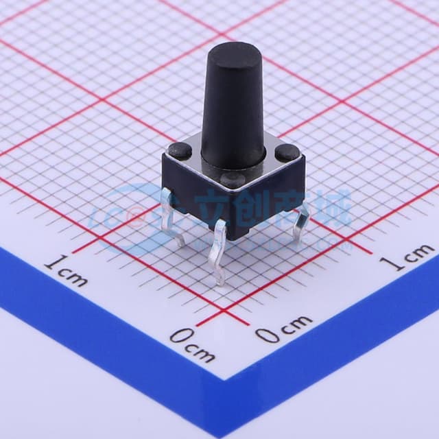 6*6*10mm 直插 轻触开关 【轻触】实物图