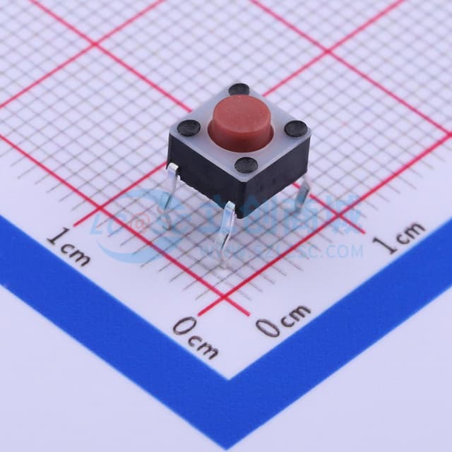 6*6*1.4mm 直插 轻触开关 【轻触】实物图